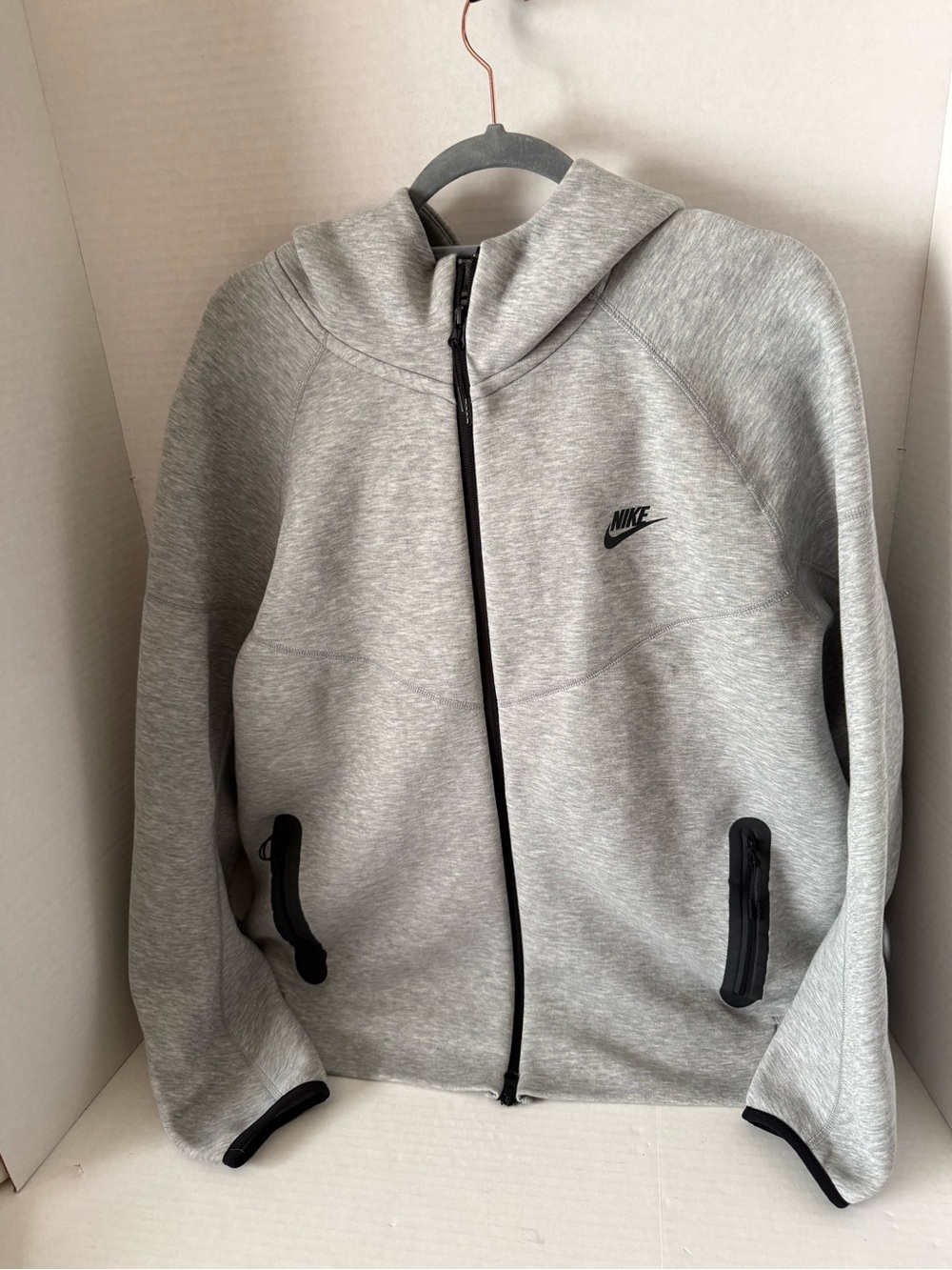 Nike Tech Grey Full-Zip Hoodie Jacket